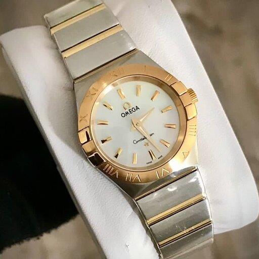 ساعت مچی زنانه امگا بند استیل OMEGA